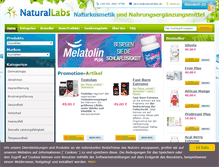 Tablet Screenshot of naturallabs.de